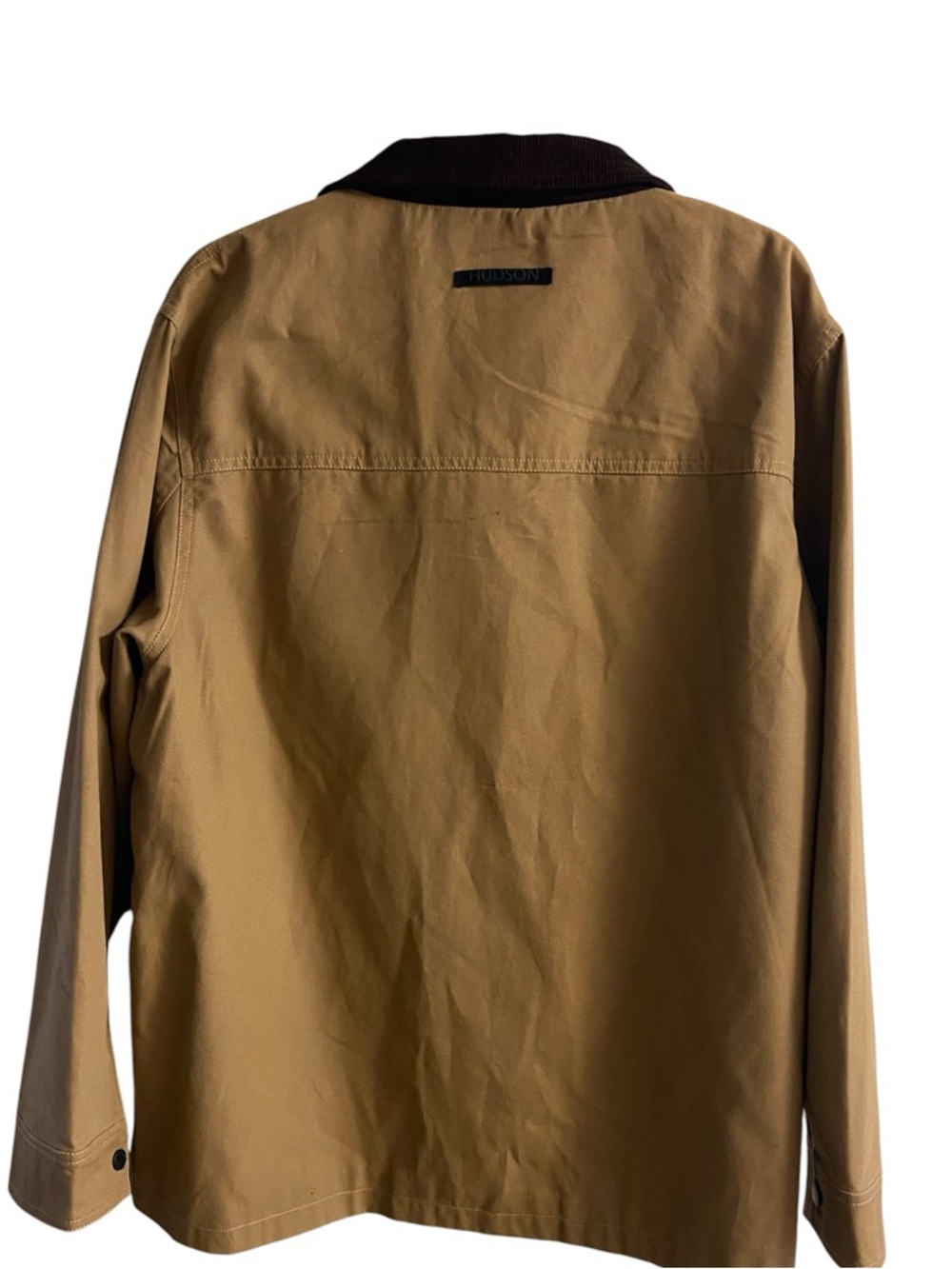 Hudson khaki brown chore barn jacket corduroy collar men XL NWT - Picture 3 of 9